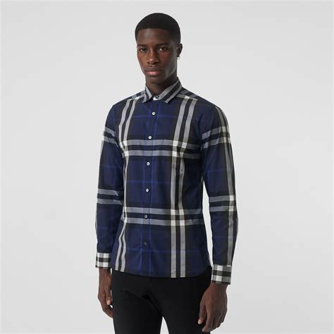 burberry stretch cotton shirts